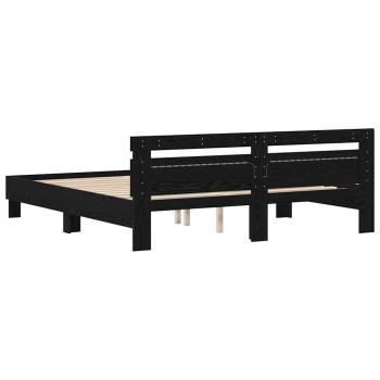 Eichen Bettgestell Schwarz Eiche Massivholz Eiche 180 x 200 cm