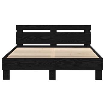 Schwarz Eichenbettgestell schwarze Eiche Massivholz Kiefer