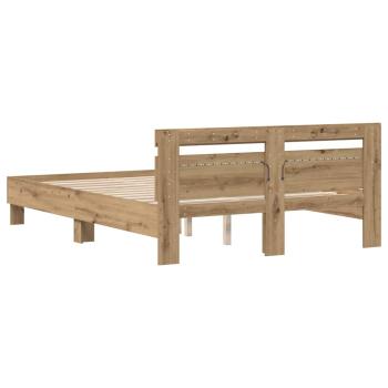 Eichenbettgestell Artisan Eiche Holzwerkstoff 140 x 200 cm