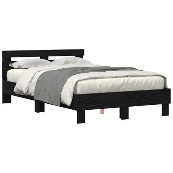 Eichenbettgestell Schwarze Eiche Holzwerkstoff 135 x 190 cm