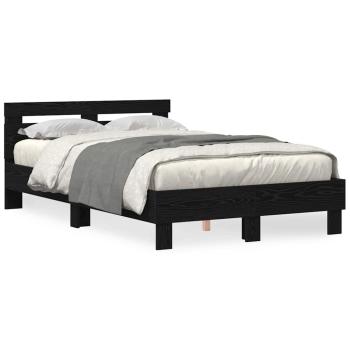 Eichenbettgestell Schwarze Eiche Holzwerkstoff 135 x 190 cm
