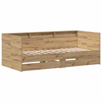 Tagesbett in Artisan Eiche Artisan Eiche Holzwerkstoff 100 x 200 cm