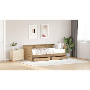 Tagesbett mit Schubladen Artisan Eiche Holzwerkstoff 90 x 200 cm
