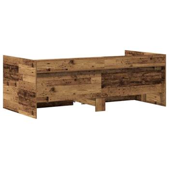 Tagesbett mit Schubladen Alte Holzoptik Holzwerkstoff 90 x 190 cm