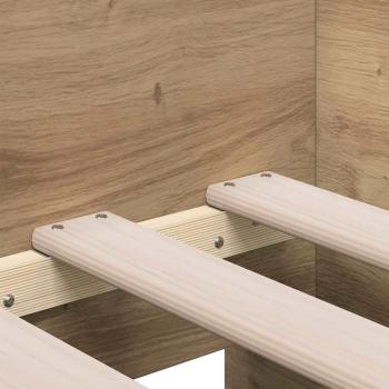 Tagesbett mit Schubladen Artisan Eiche Holzwerkstoff 90 x 190 cm