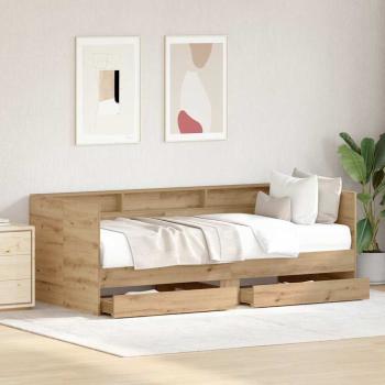 Tagbett mit Schubladen Artisan Eiche Holzwerkstoff 75 x 190 cm