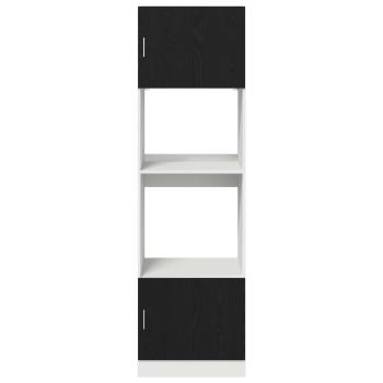 Küchenschrank Schwarze Eiche Verleimtes Holz 60 x 57 x 207 cm