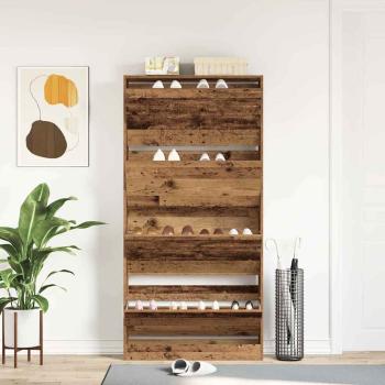 Schuhschrank Altes Holz Holzwerkstoff 80 x 21 x 163,5 cm