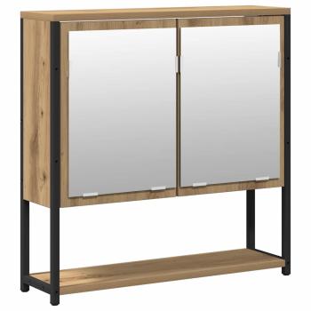 2-teiliges Badezimmermöbel Set Artisan Eiche engineered Wood