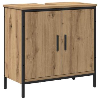 2-teiliges Badezimmermöbel Set Artisan Eiche engineered Wood