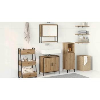 Badezimmermöbel-Set 2 stk. Braun 60 x 30 x 60 cm Holzwerkstoff