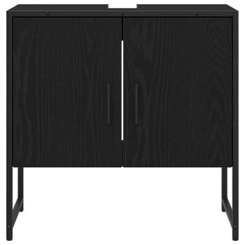 3tlg. Badschrank-Set Schwarze Eiche Holzwerkstoff