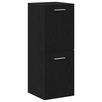 4-teiliges Badmöbel Set Schwarze Eiche Ingenieurn Holz