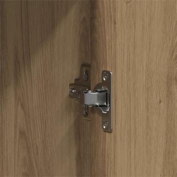 3-teiliges Badezimmermöbel Set Kunst-Eiche Holzwerkstoff