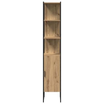 3-teiliges Schminktisch-Set in geräucherter Eiche, engineered Wood