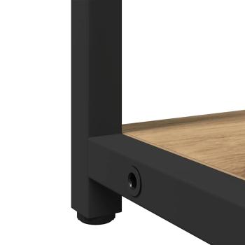 3-teiliges Schminktischset aus braunem Eiche-Mischholz