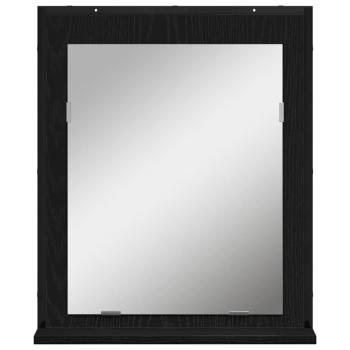 4-teiliges Badezimmermöbel-Set Schwarze Eiche Holzwerkstoff