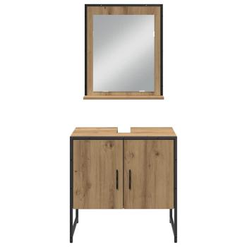 4-teiliges Badmöbel Set Artisan Eiche Holzwerkstoff