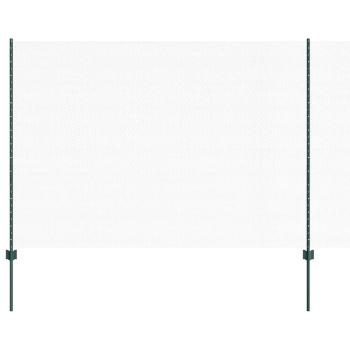 Zaunpfosten 11 Stück U-Profil Grün 160 cm Stahl, Sechseckzaun Grün 1,6x50 m Stahl