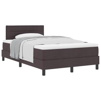 Boxspringbett mit Matratze Dunkelbraun 120x190 cm Stoff