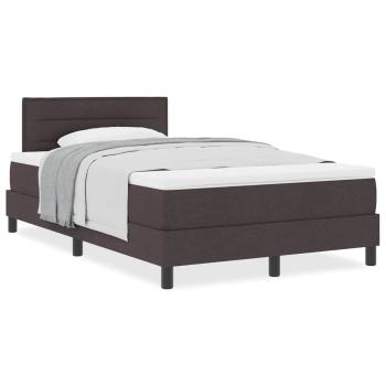 Boxspringbett mit Matratze Dunkelbraun 120x190 cm Stoff