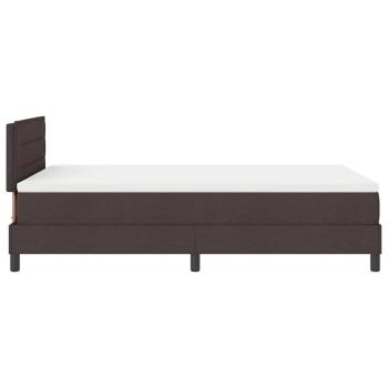 Boxspringbett mit Matratze Dunkelbraun 120x190 cm Stoff