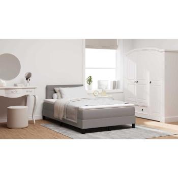 Boxspringbett mit Matratze Taupe 120x190 cm Stoff