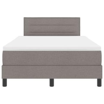 Boxspringbett mit Matratze Taupe 120x200 cm Stoff