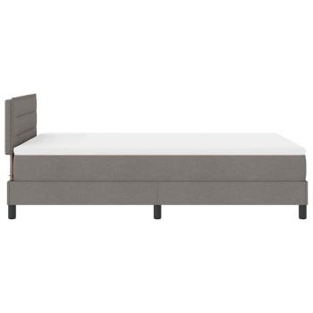 Boxspringbett mit Matratze Taupe 120x200 cm Stoff