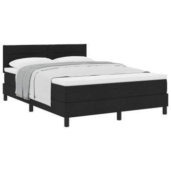 Boxspringbett mit Matratze Schwarz 160x200 cm Stoff