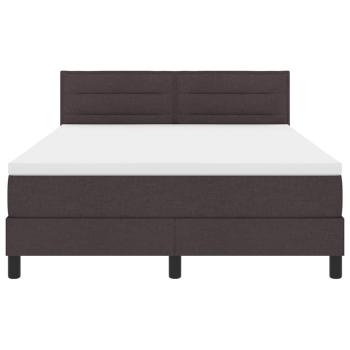 Boxspringbett mit Matratze Dunkelgrau 160x200 cm Stoff