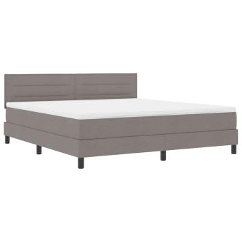 Boxspringbett mit Matratze Taupe 180x200 cm Stoff