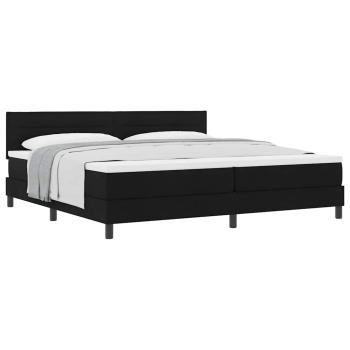 Boxspringbett mit Matratze Schwarz 200x200 cm Stoff