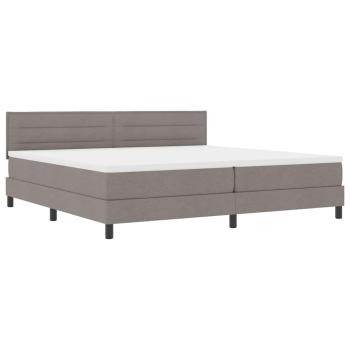 Boxspringbett mit Matratze Taupe 200x200 cm Stoff
