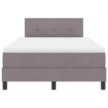 Boxspringbett mit Matratze Taupe 120x200 cm Stoff