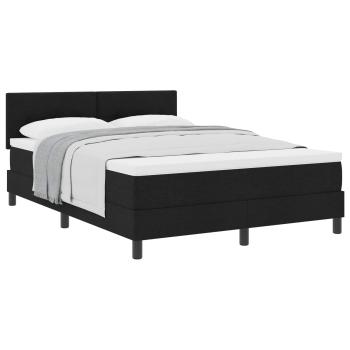 Boxspringbett mit Matratze Schwarz 160x200 cm Stoff