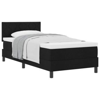 Boxspringbett mit Matratze Schwarz 90x190 cm Stoff