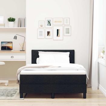 Boxspringbett mit Matratze Schwarz 120x190 cm Stoff