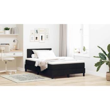 Boxspringbett mit Matratze Schwarz 120x190 cm Stoff
