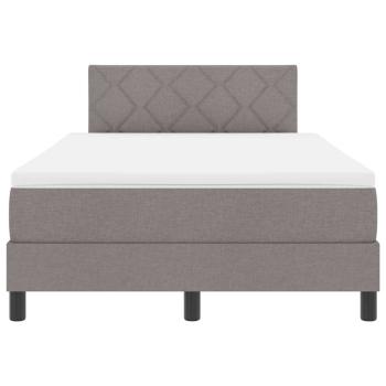 Boxspringbett mit Matratze Taupe 120x190 cm Stoff