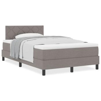 Boxspringbett mit Matratze Taupe 120x200 cm Stoff