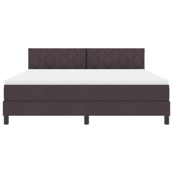 Boxspringbett mit Matratze Dunkelbraun 180x200 cm Stoff