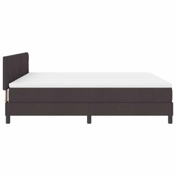 Boxspringbett mit Matratze Dunkelbraun 180x200 cm Stoff