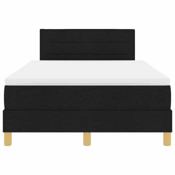 Boxspringbett mit Matratze Schwarz 120x190 cm Stoff