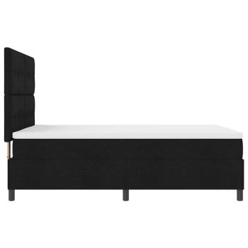 Boxspringbett mit Matratze Schwarz 140x190 cm Stoff