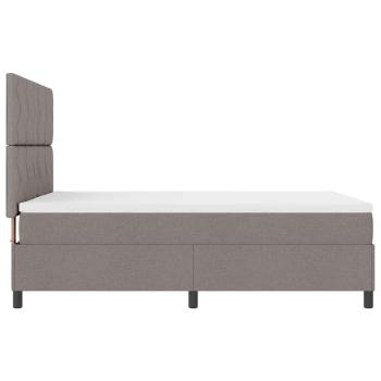 Boxspringbett mit Matratze Taupe 160x200 cm Stoff