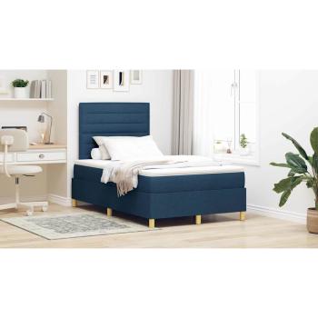 Boxspringbett mit Matratze Blau Small Double Stoff