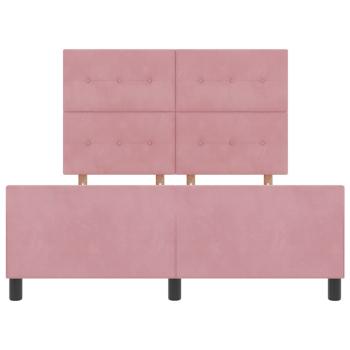 Bettgestell Rosa 160x200 cm Samt