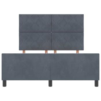 Bettgestell Dunkelgrau 140x200 cm Velvet