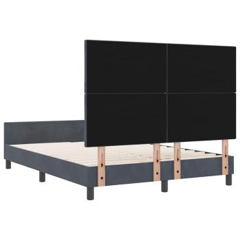 Bettgestell Dunkelgrau 140x200 cm Velvet